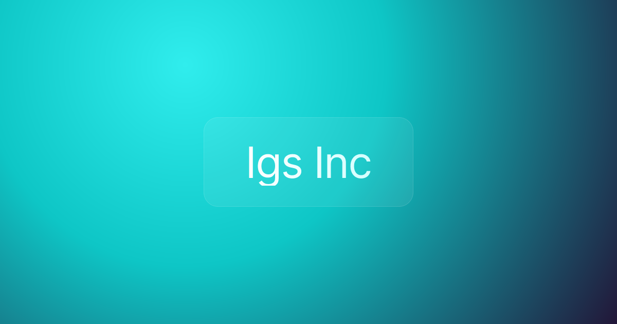 Igs Inc