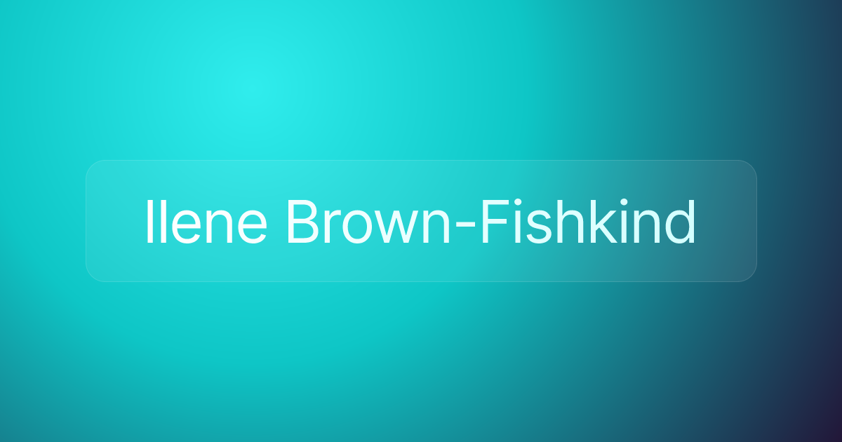 Ilene Brown-Fishkind