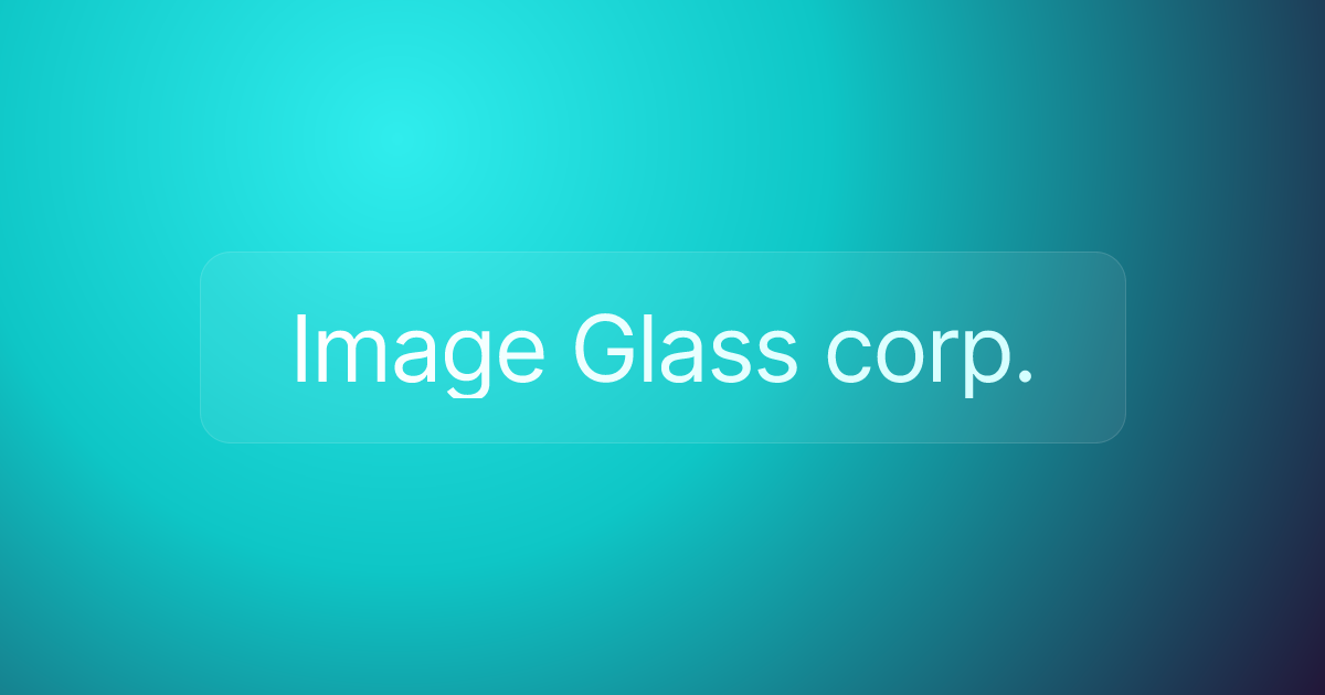 Image Glass corp.
