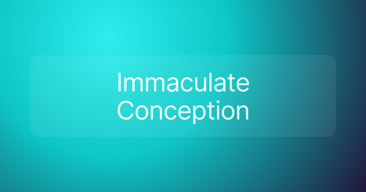 Immaculate Conception