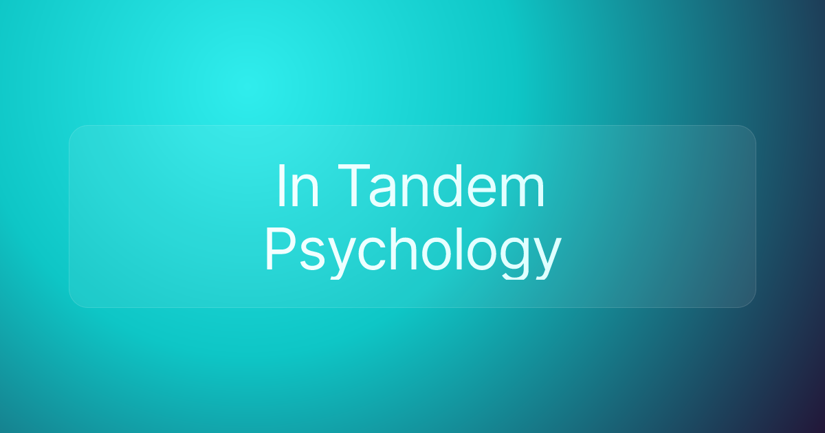 In Tandem Psychology