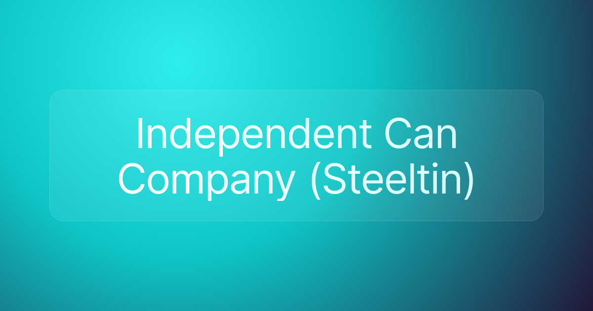 Independent Can Company (Steeltin)