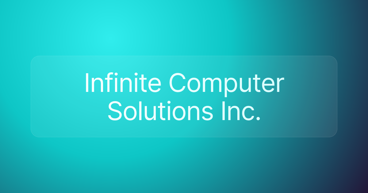 Infinite Computer Solutions Inc.