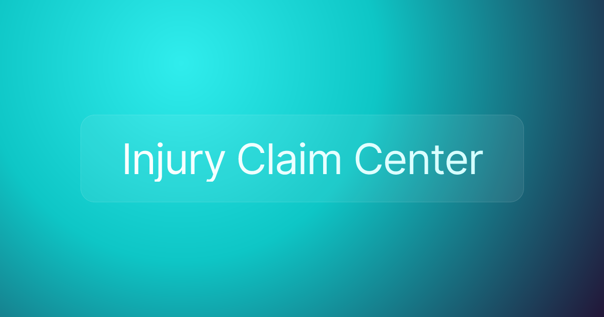 Injury Claim Center