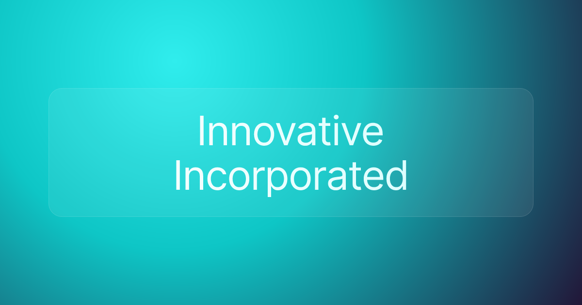 Innovative Incorporated