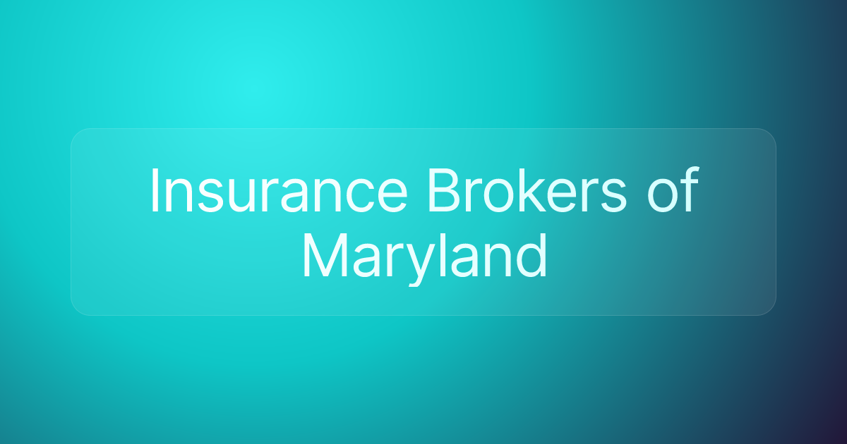 Insurance Brokers of Maryland