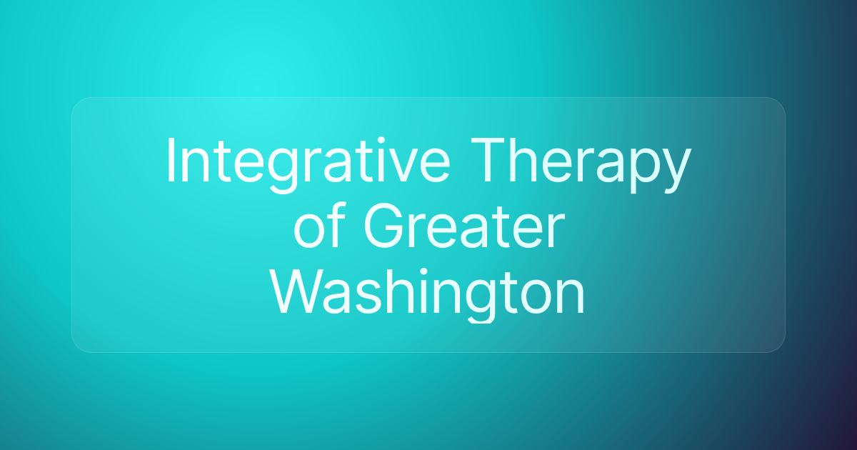 Integrative Therapy of Greater Washington