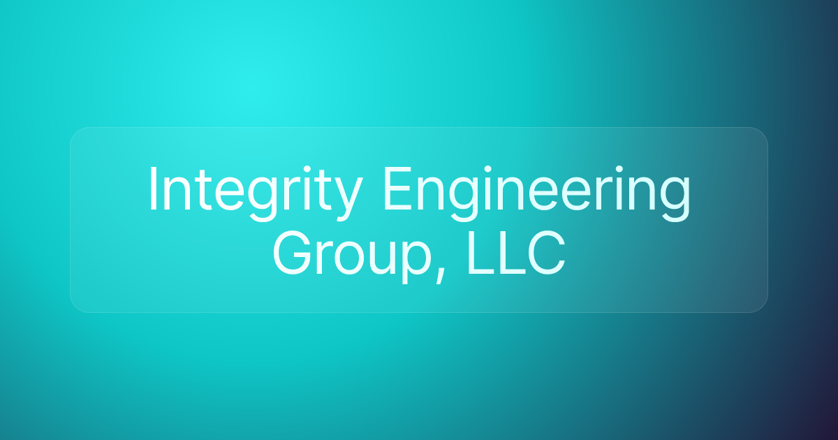 Integrity Engineering Group, LLC