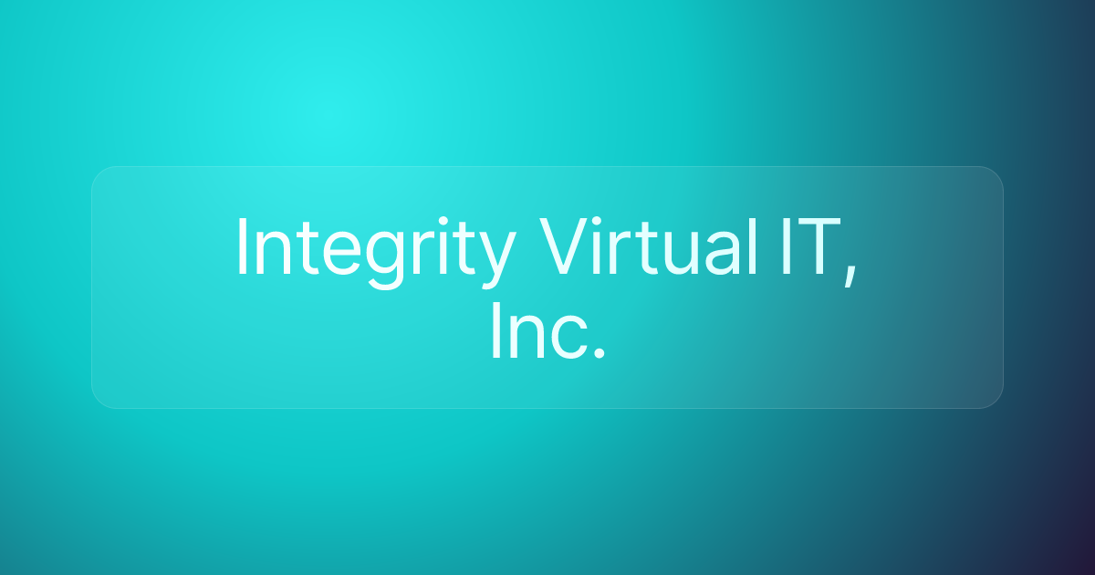 Integrity Virtual IT, Inc.