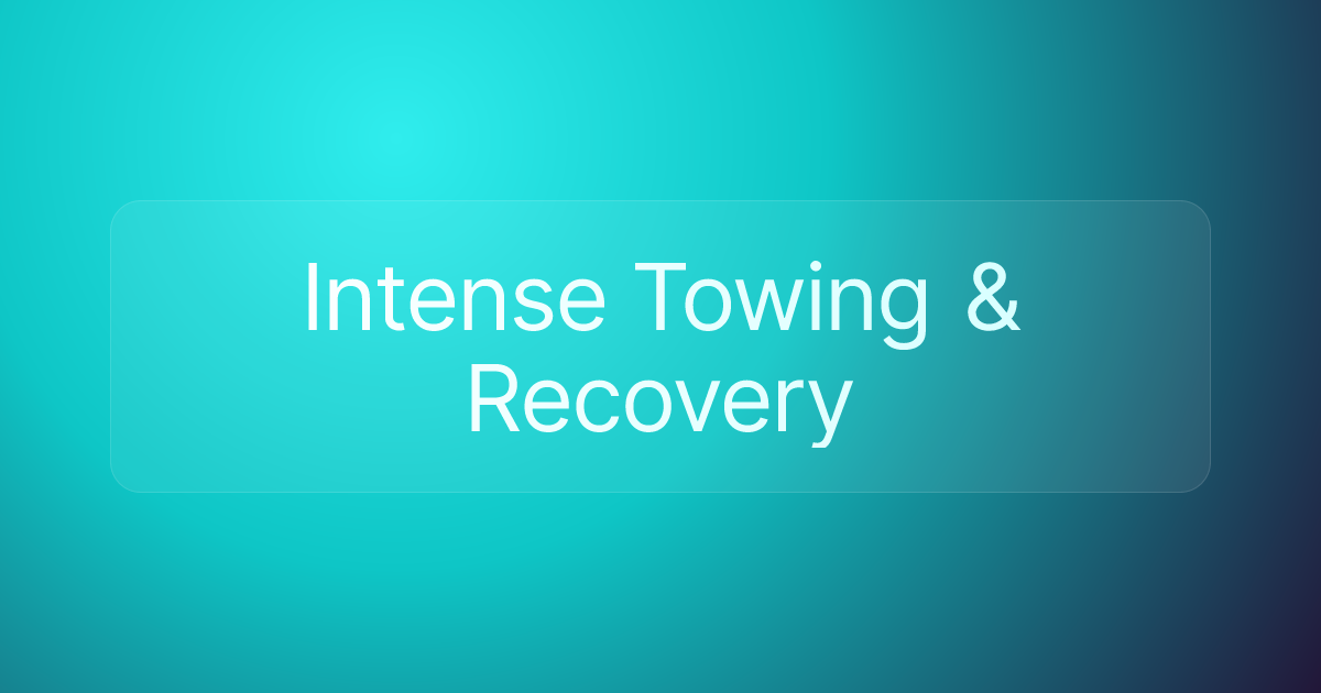 Intense Towing & Recovery