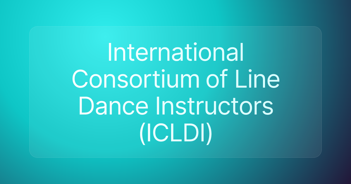 International Consortium of Line Dance Instructors (ICLDI)