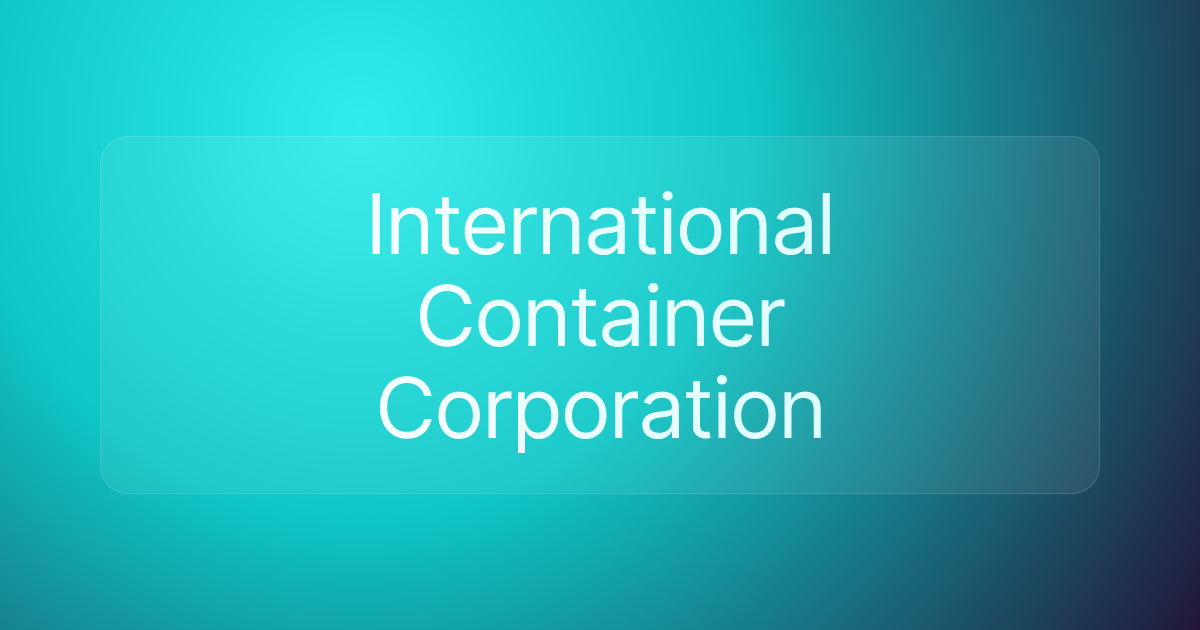 International Container Corporation