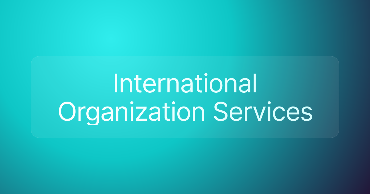 International Organization Services