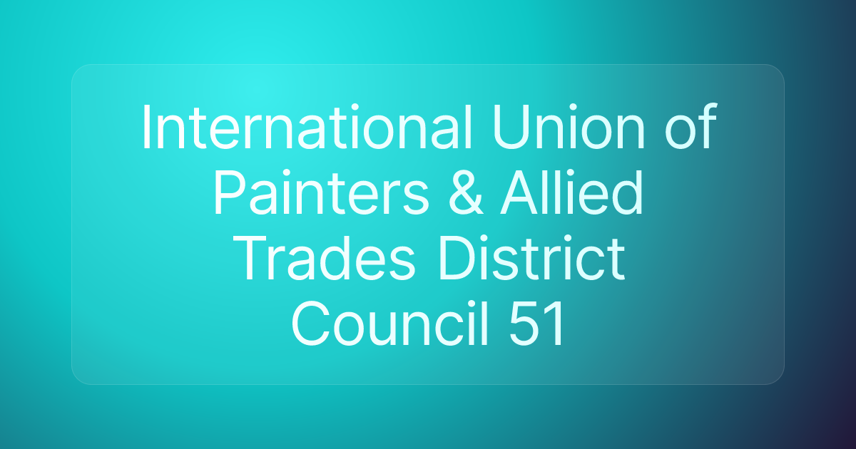 International Union of Painters & Allied Trades District Council 51