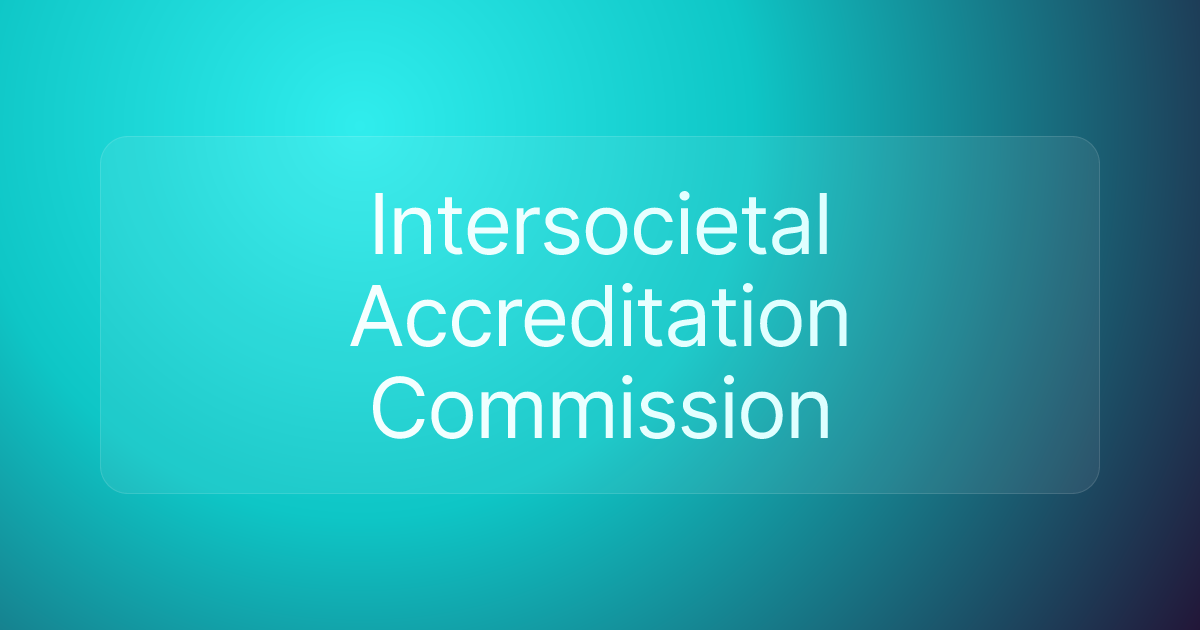Intersocietal Accreditation Commission