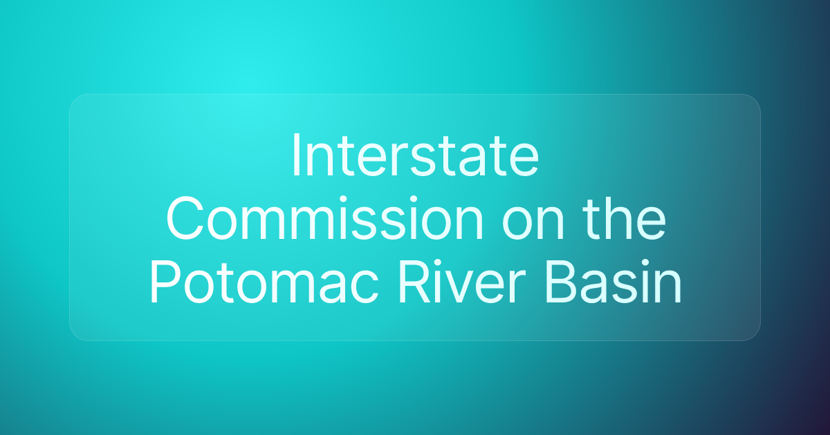 Interstate Commission on the Potomac River Basin