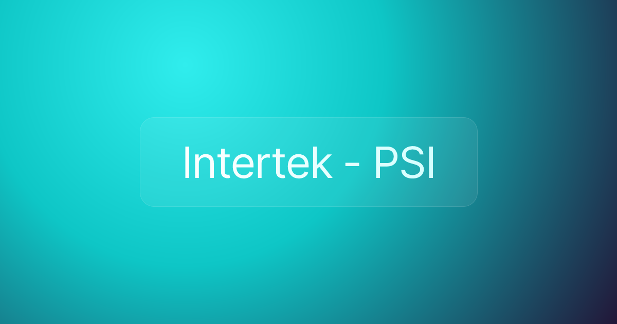 Intertek - PSI