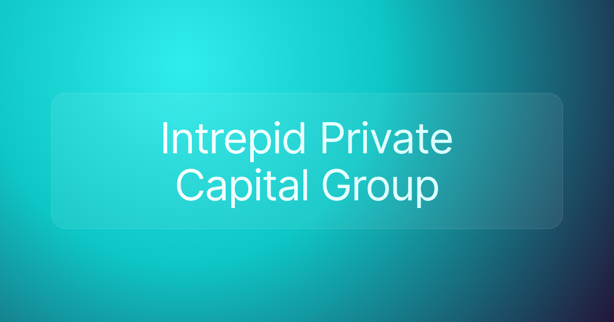 Intrepid Private Capital Group
