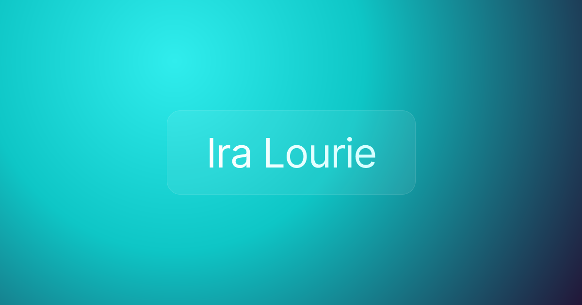 Ira Lourie