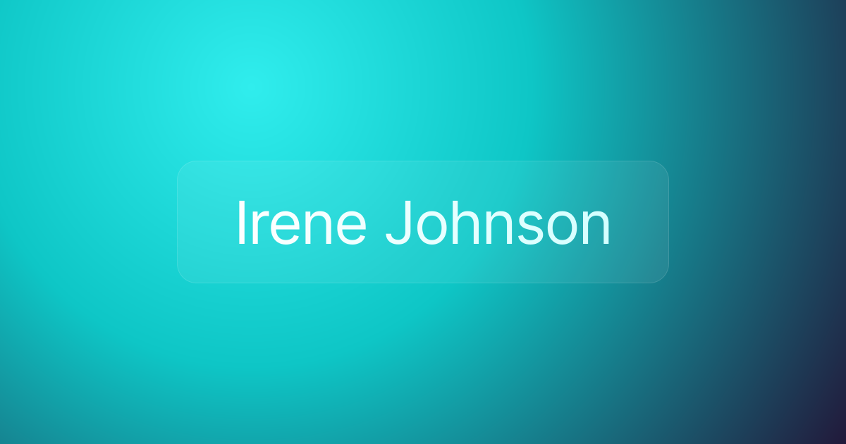 Irene Johnson