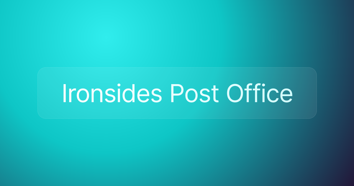 Ironsides Post Office