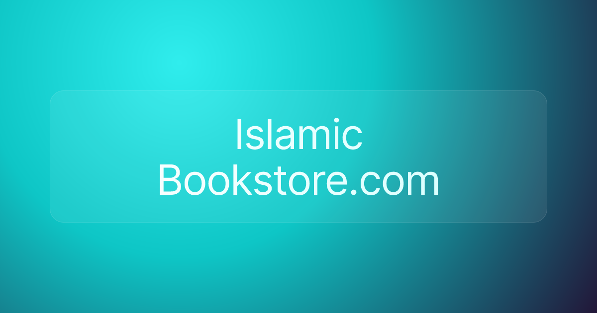 Islamic Bookstore.com