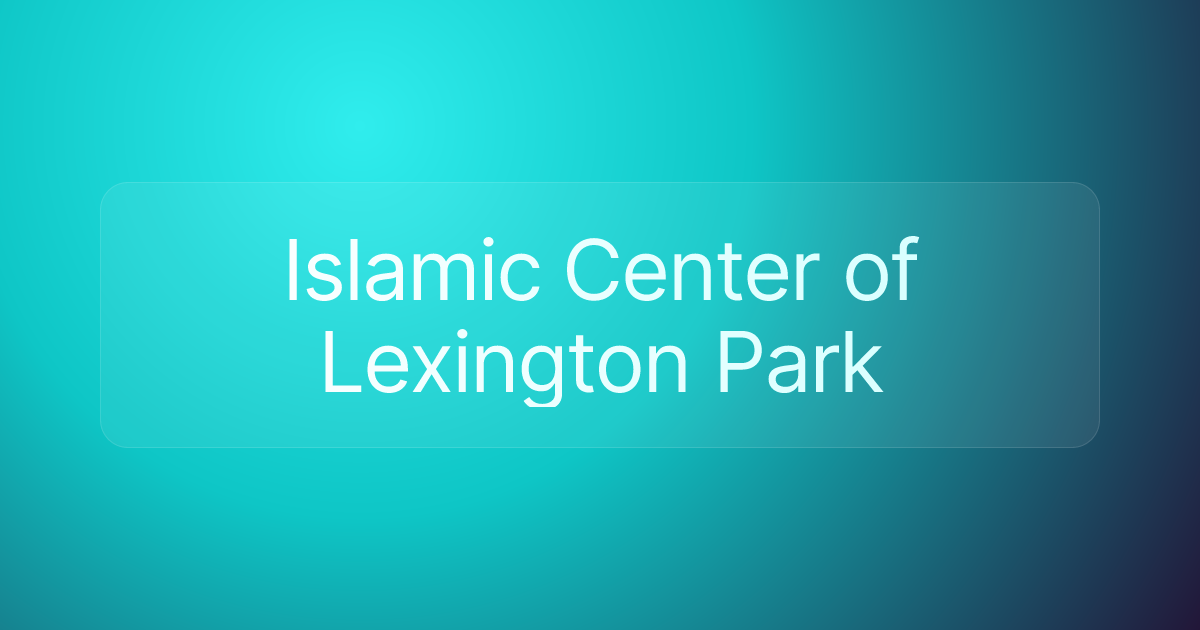 Islamic Center of Lexington Park