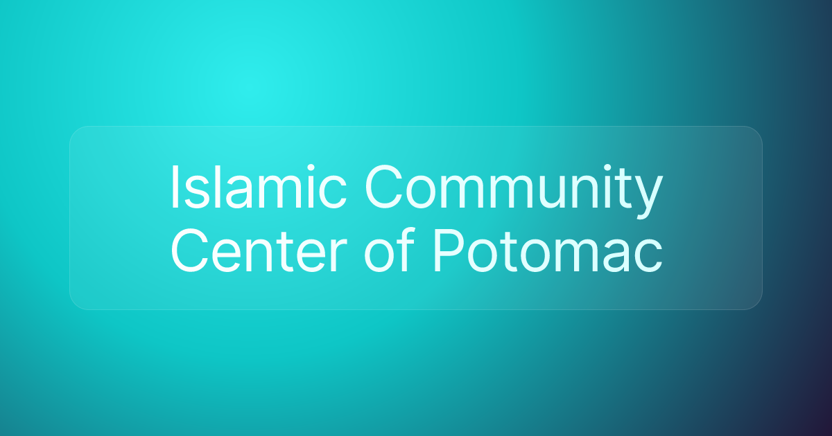Islamic Community Center of Potomac