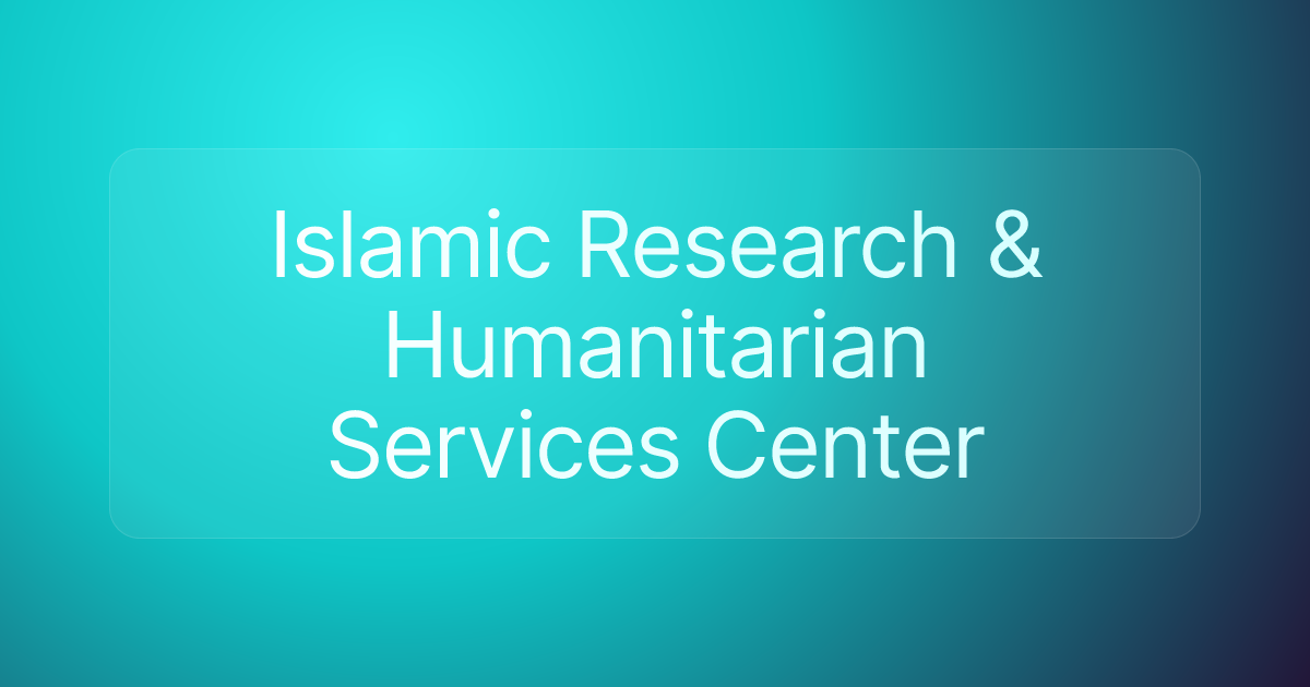 Islamic Research & Humanitarian Services Center