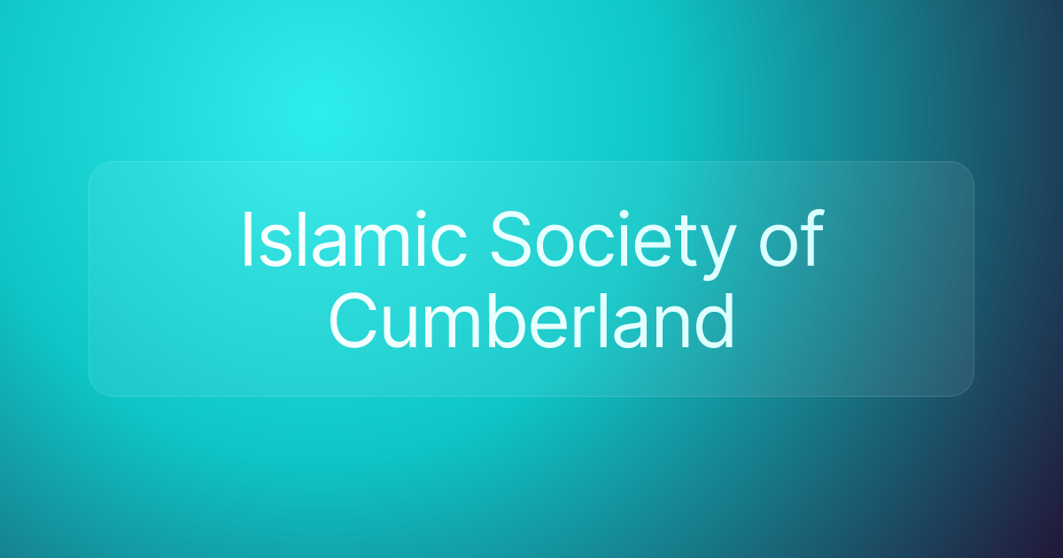Islamic Society of Cumberland