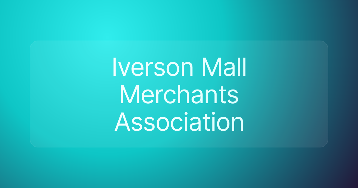 Iverson Mall Merchants Association