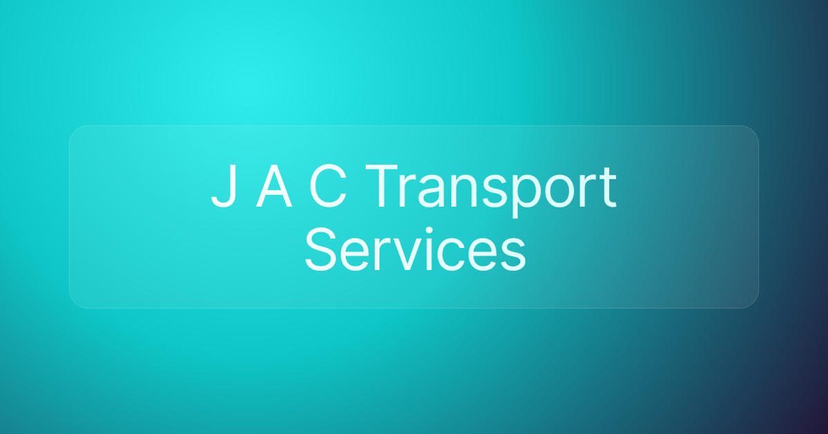 J A C Transport Services