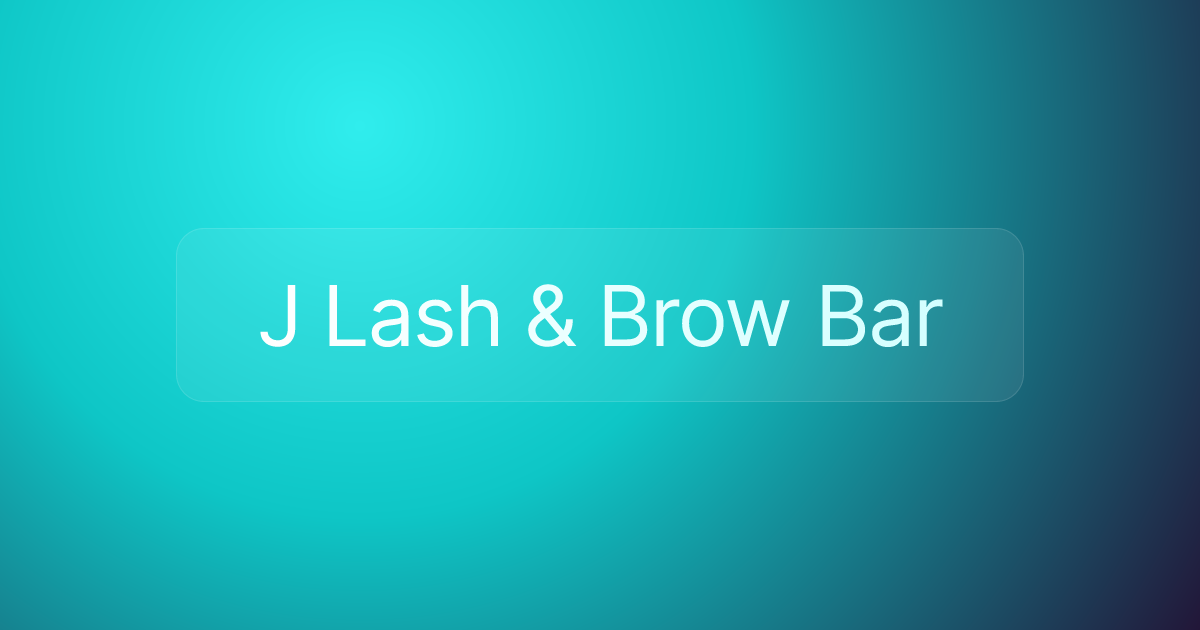 J Lash & Brow Bar