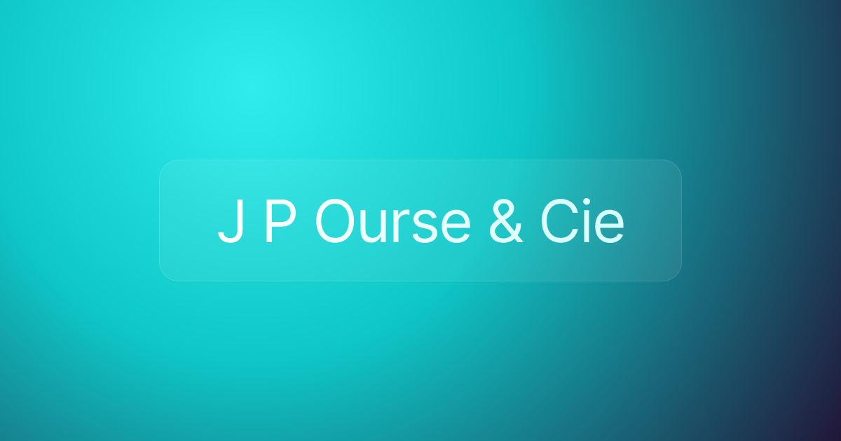 J P Ourse & Cie
