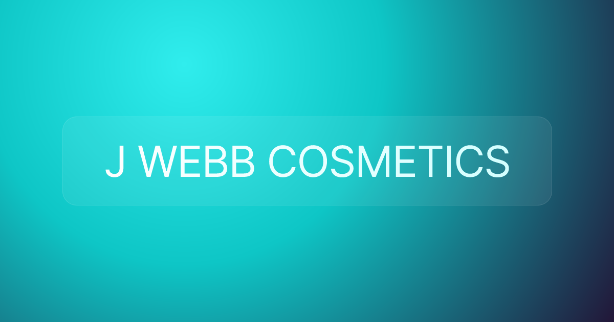 J WEBB COSMETICS