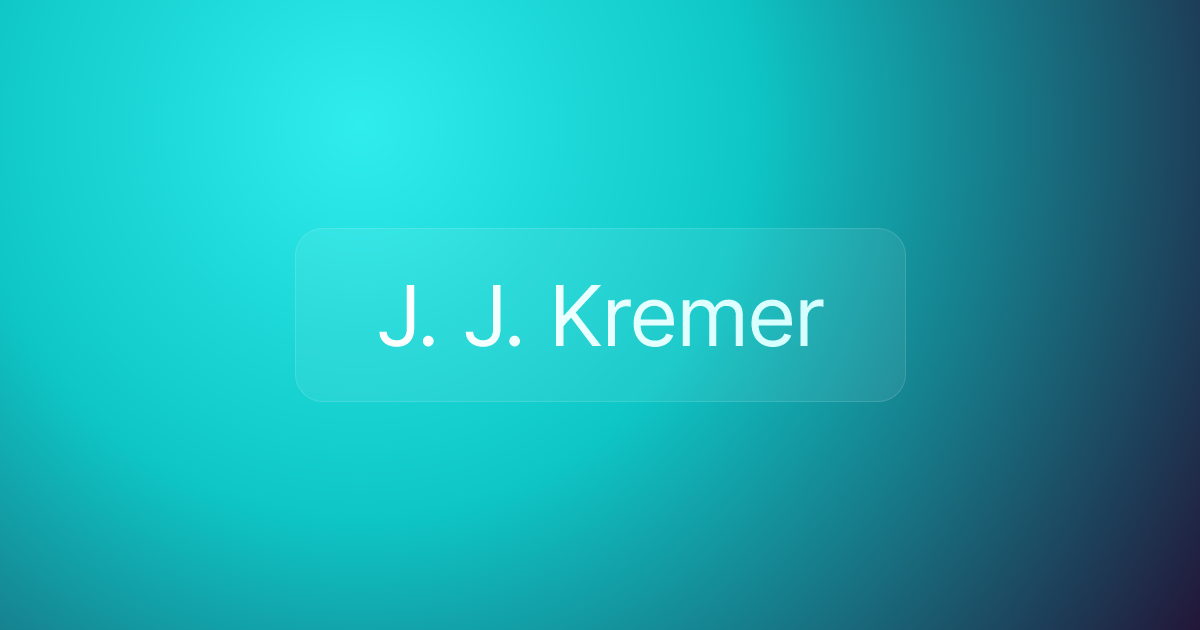 J. J. Kremer