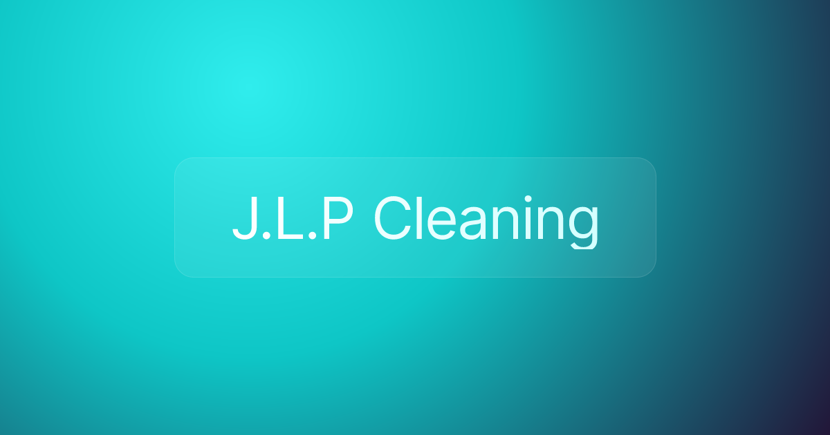 J.L.P Cleaning