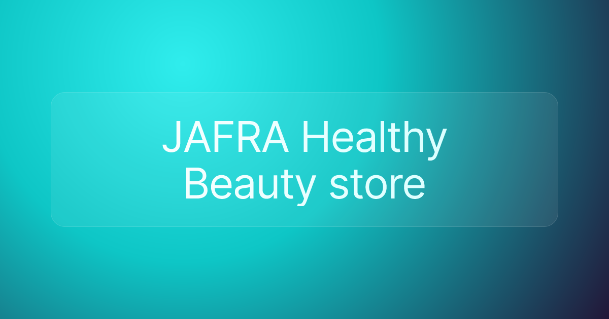 JAFRA Healthy Beauty store