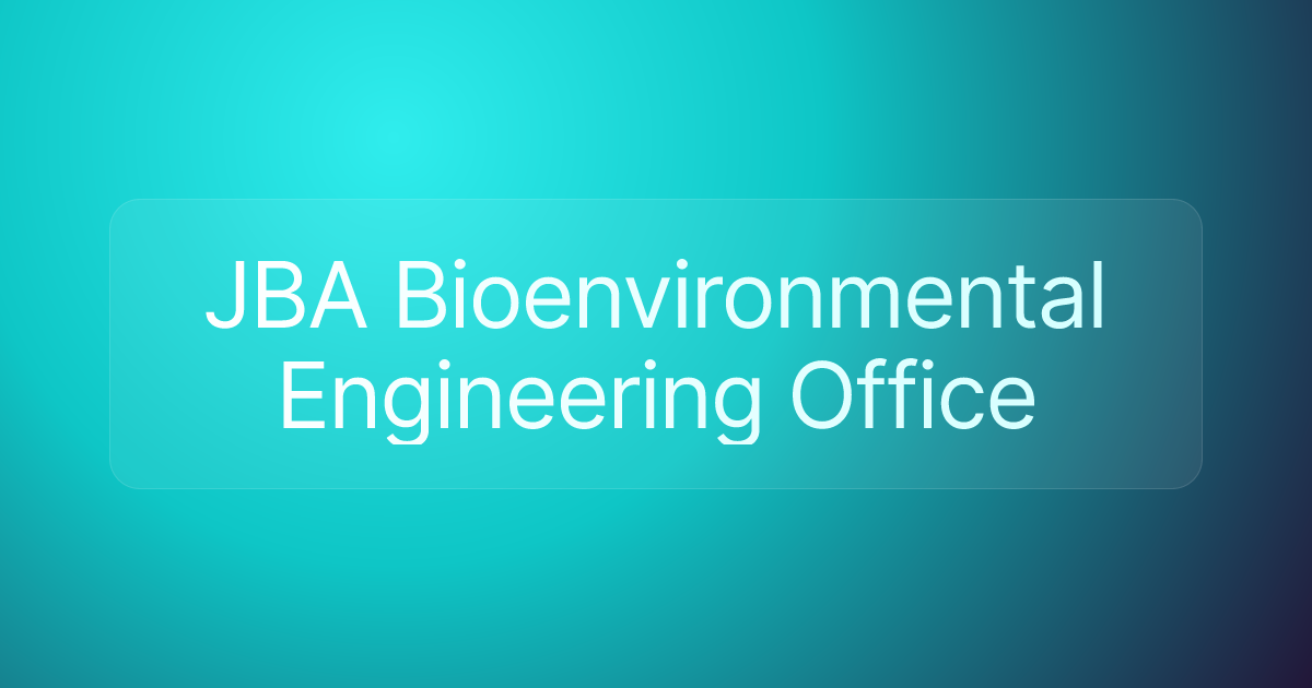 JBA Bioenvironmental Engineering Office