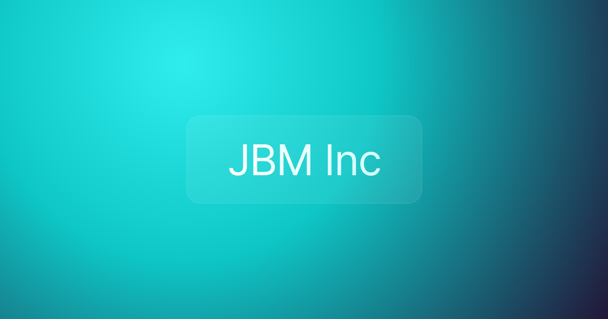 JBM Inc