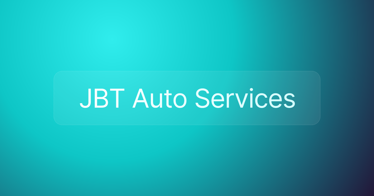 JBT Auto Services