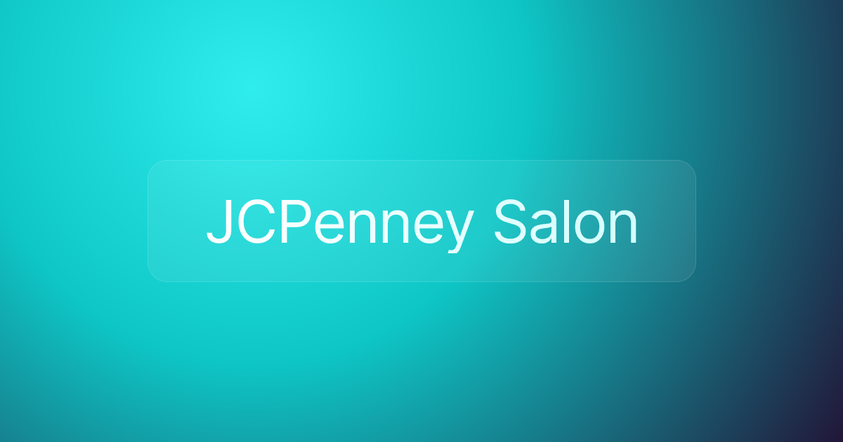 JCPenney Salon