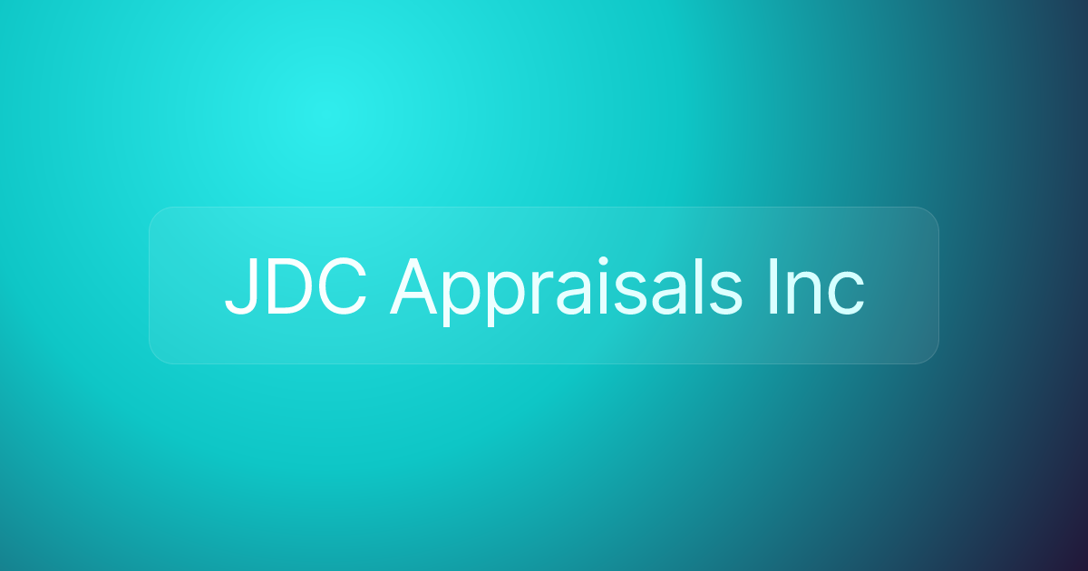 JDC Appraisals Inc