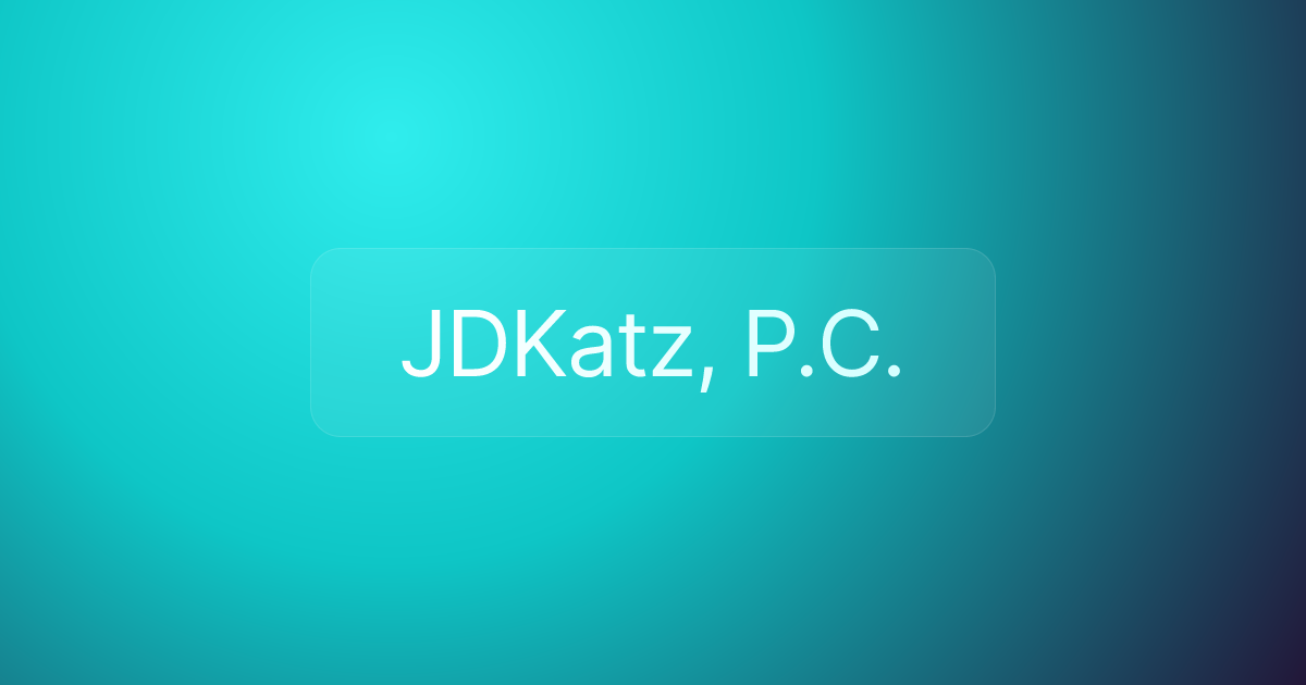 JDKatz, P.C.