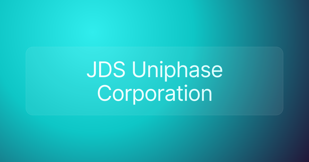 JDS Uniphase Corporation
