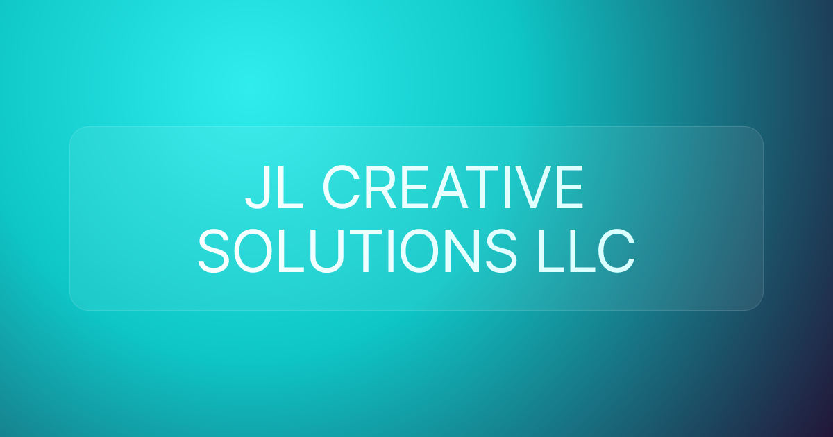 JL CREATIVE SOLUTIONS LLC