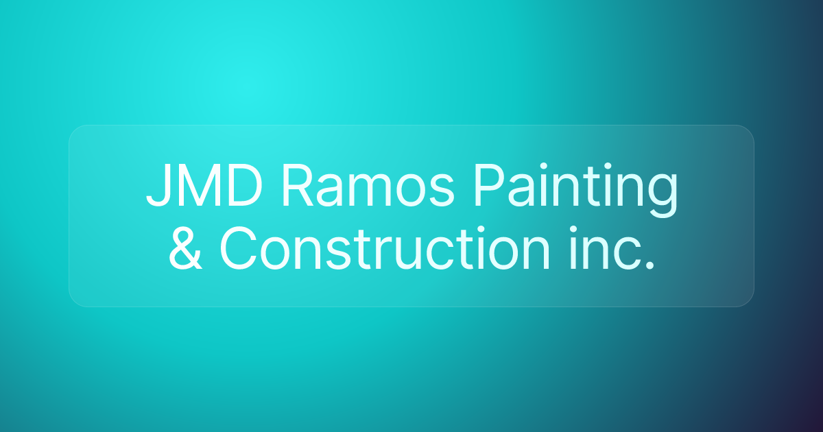 JMD Ramos Painting & Construction inc.