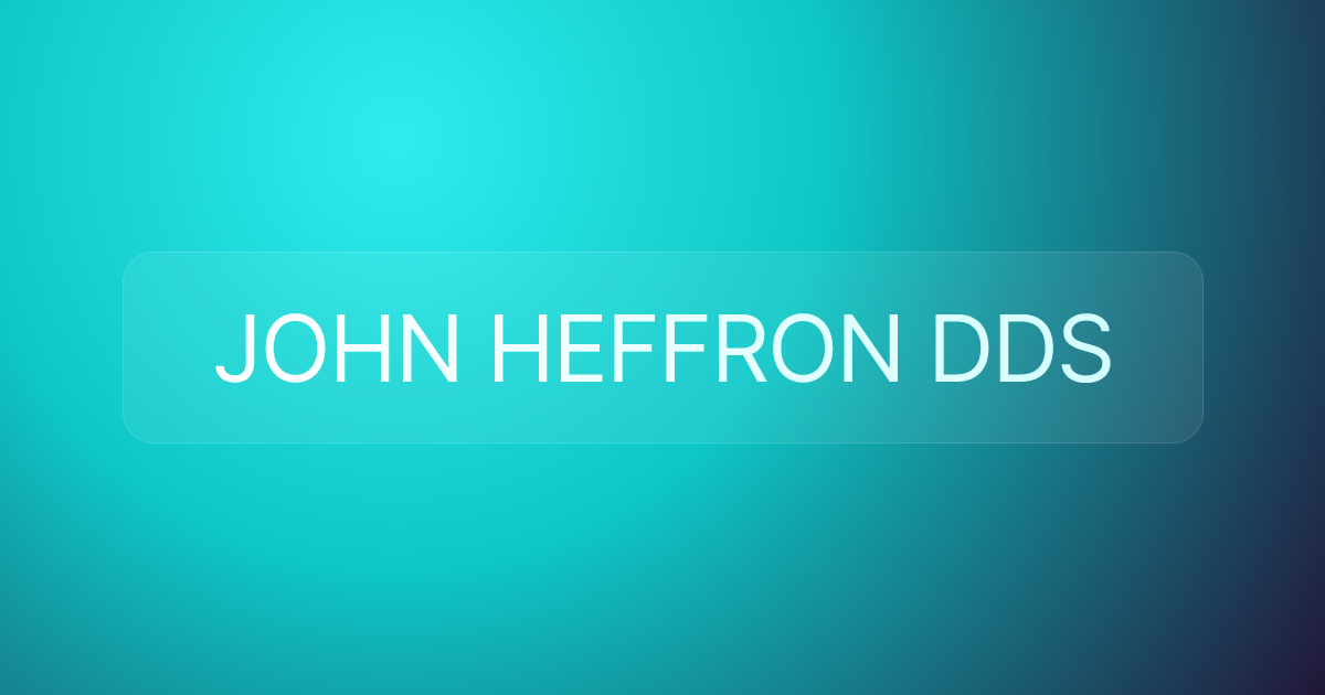 JOHN HEFFRON DDS