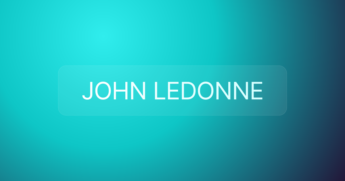 JOHN LEDONNE