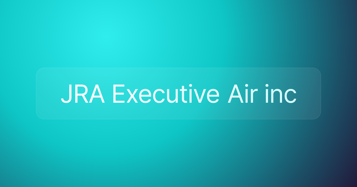 JRA Executive Air inc